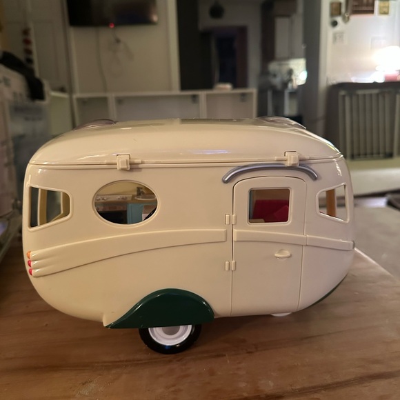Calico critters retro camper van 1 broken hinge door stays intact super cute - Picture 4 of 13